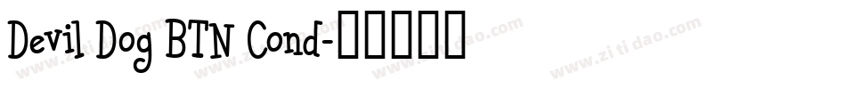 Devil Dog BTN Cond字体转换